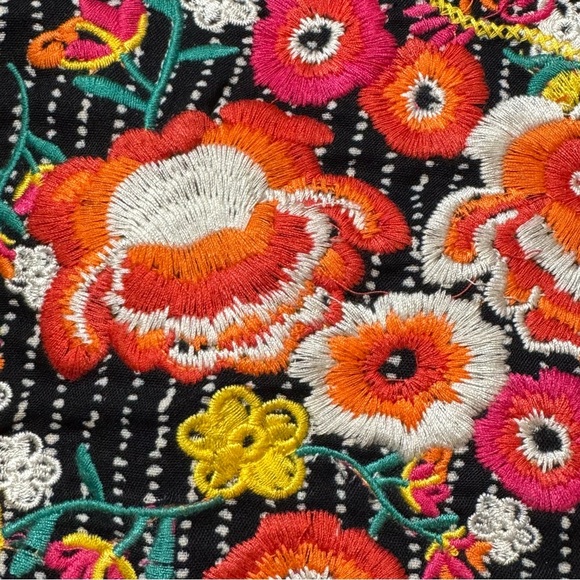 THML Stripe Shift Dress Casual Sleeveless Mini Embroidered size Large - Picture 10 of 10